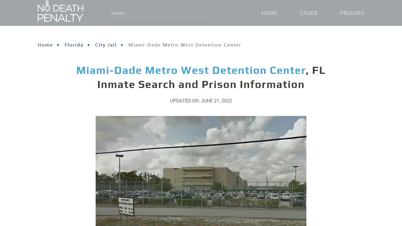 Miami-Dade Metro West Detention Center, FL Inmate Search ...